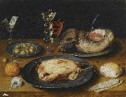 HEINTZ, Joseph the Elder Still Life of a Roast Chicken Spain oil painting artist